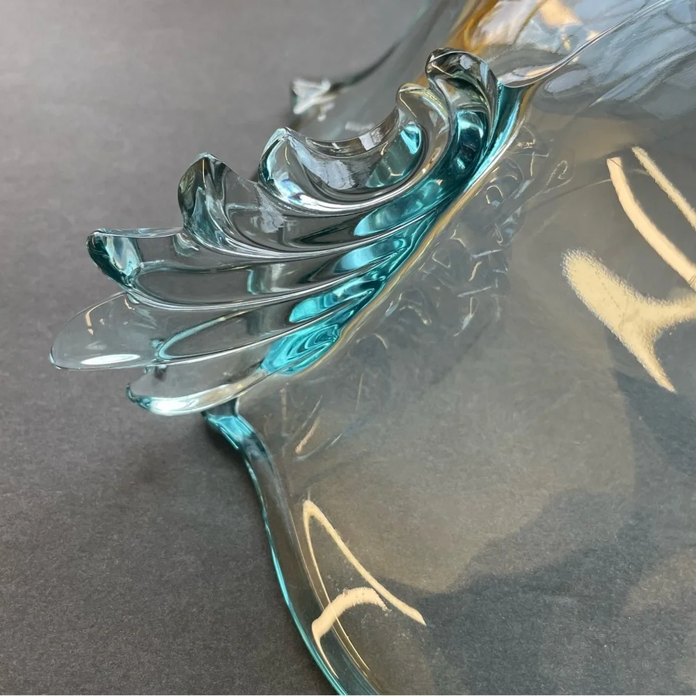 Glass Bowl Double‎ Bow Handle Serving Bowl Holiday Party